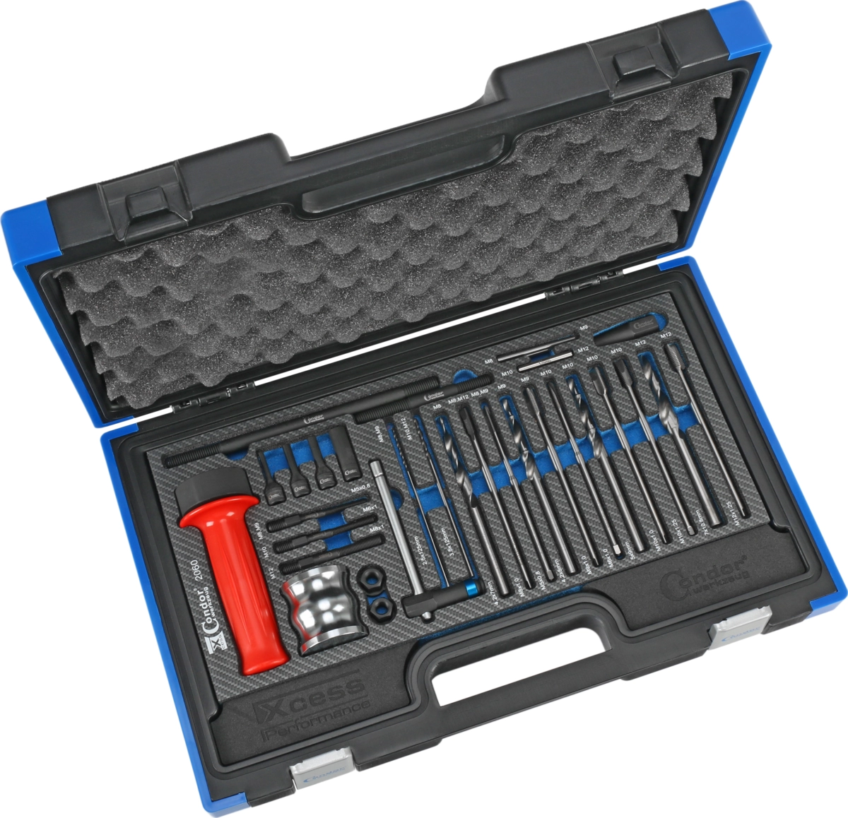 Glödstift Urborrning Set, M8, M9, M10 och M12