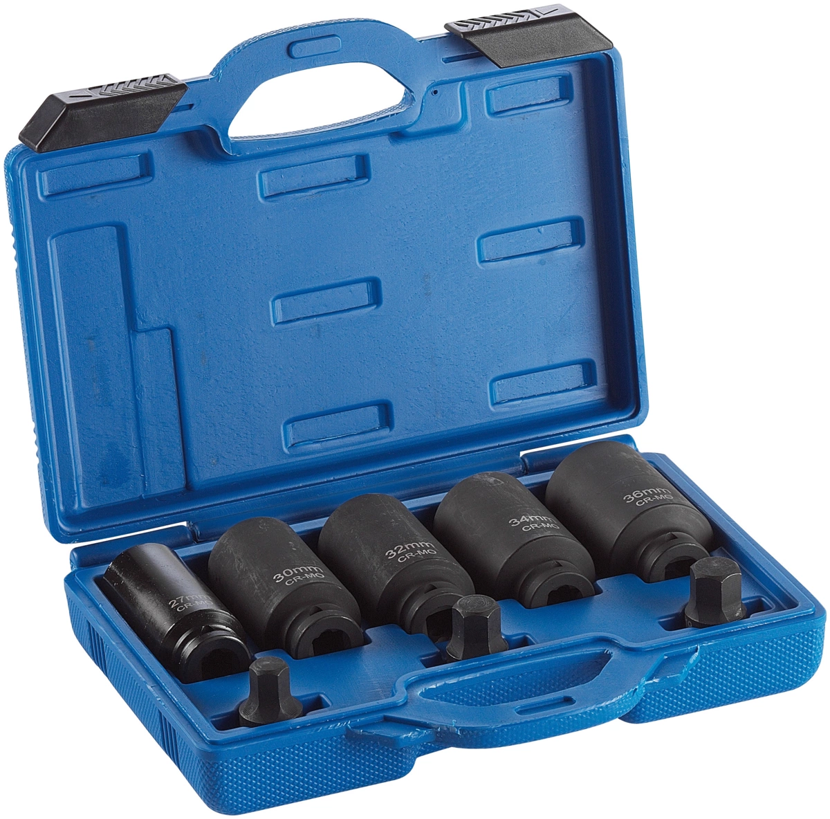 Drivaxel Hylsa Set, 8 delar., 1/2", CrMo, 12-kant + Insex