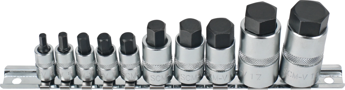 Stubby Hylsbit Set, 10 delar., Insex 4-19 mm