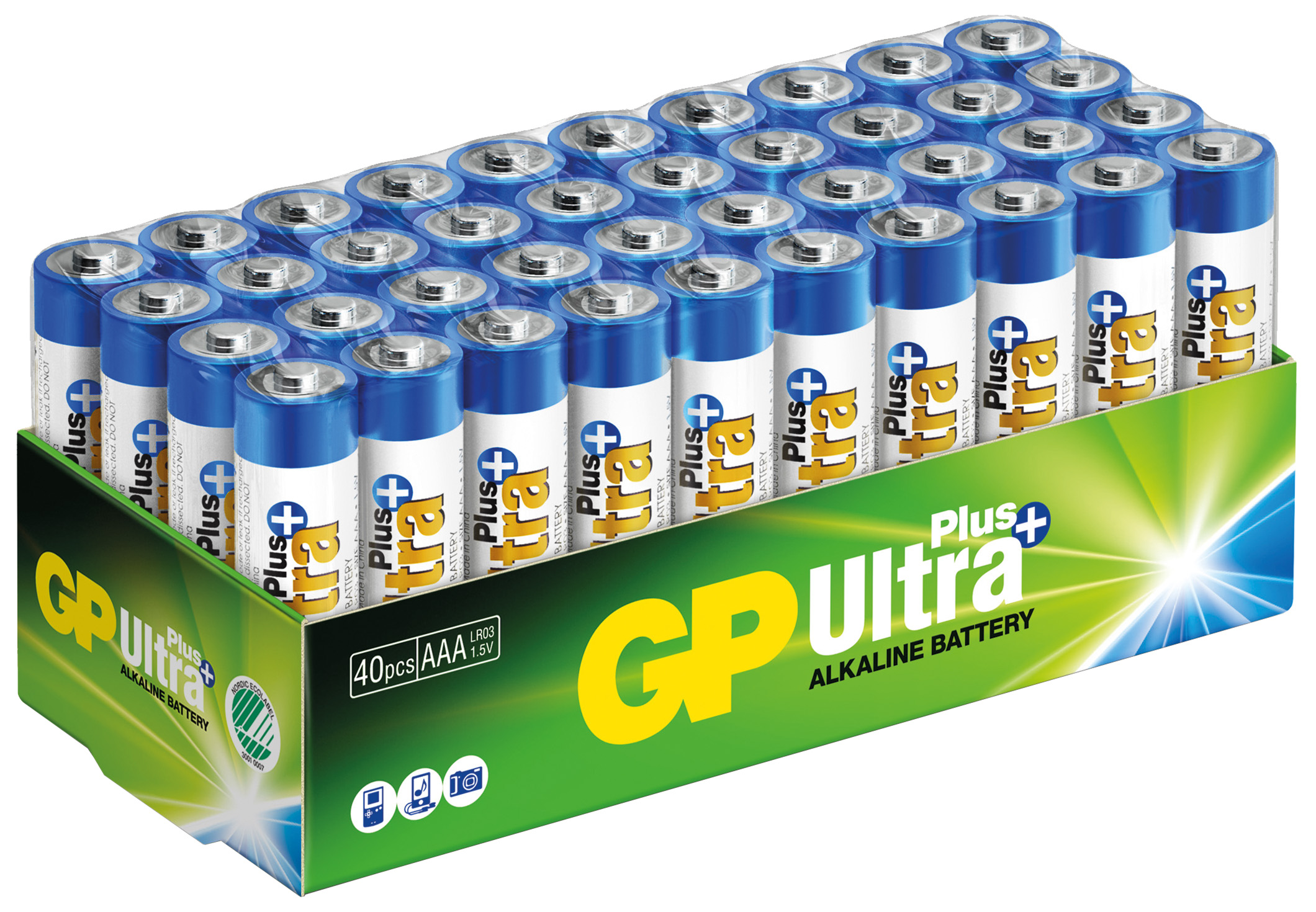 Batteri Gp Aaa/40-pack Bulk