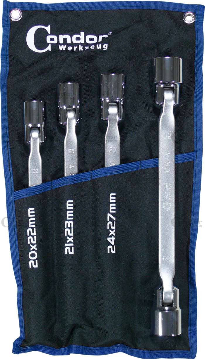 Lednyckel Hylsa Set, 4 delar., 12-kant 20-32 mm