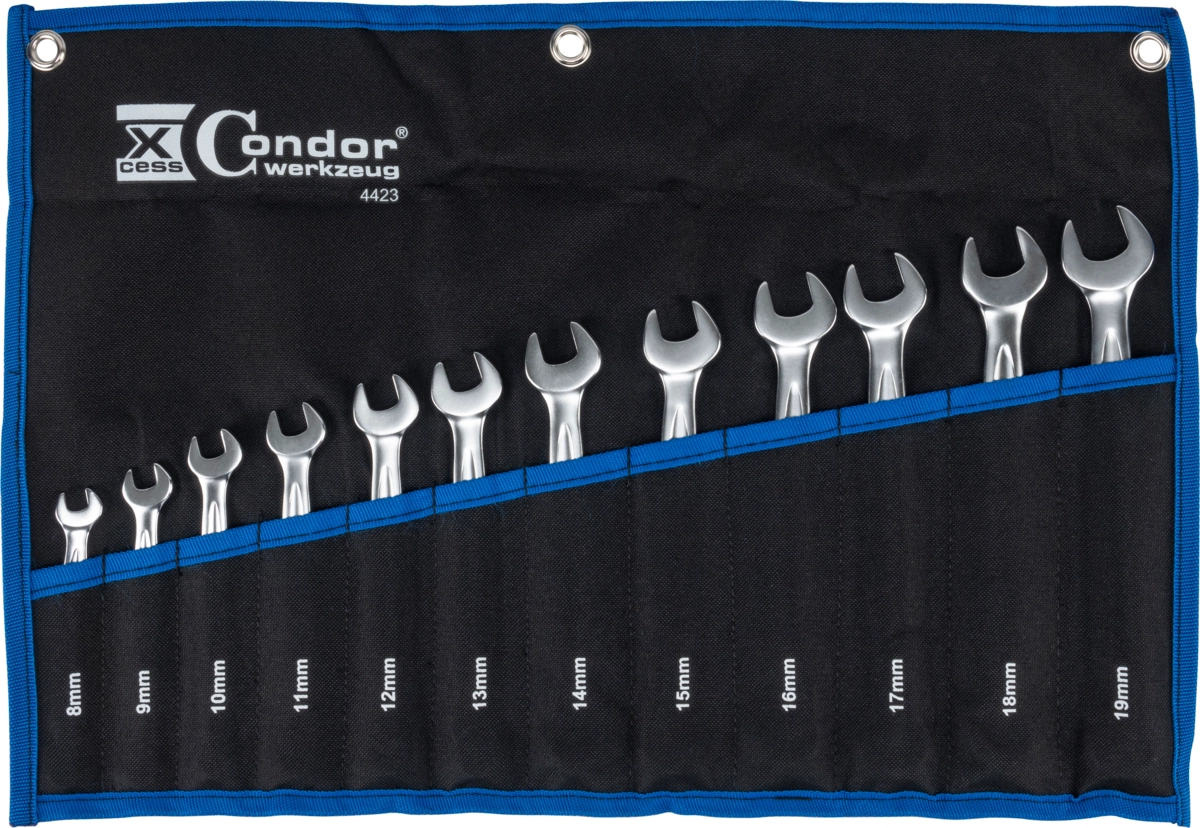 U-Ringnyckel Set, 12 delar., Varioplus 8-19 mm