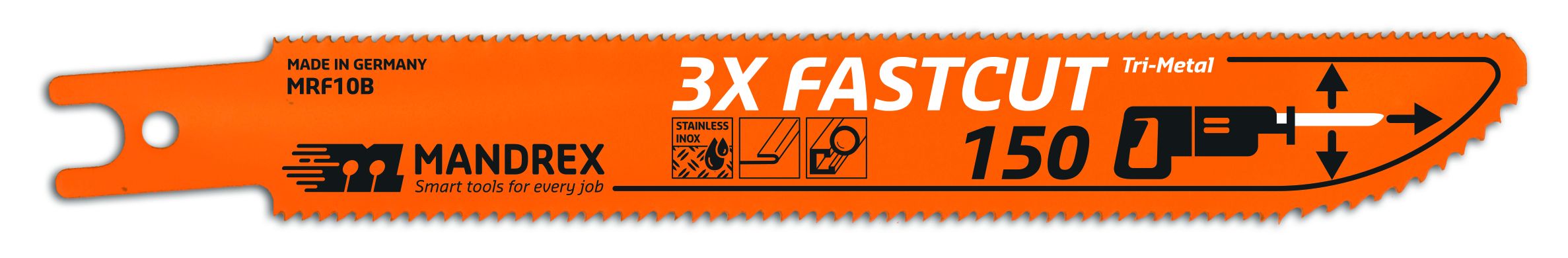 Mandrex 3x-fastcut Reciprocating Blade - 150 (2st/förp)