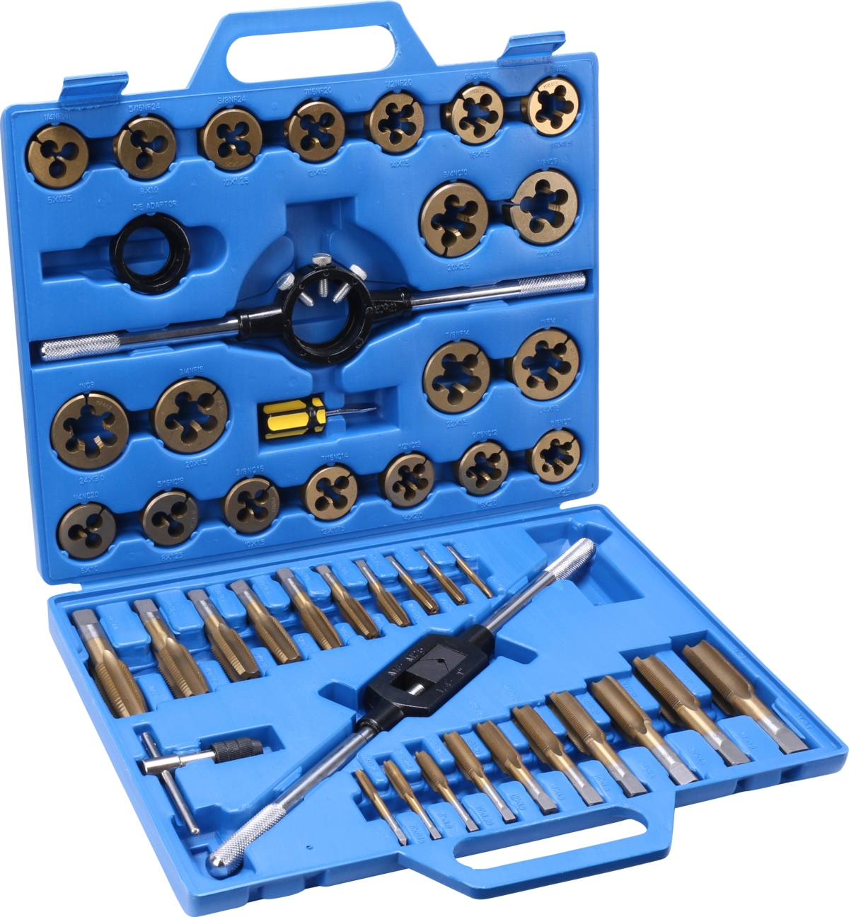 Tapp och Snitt Set, 45 delar., titanbelagd, M6-24