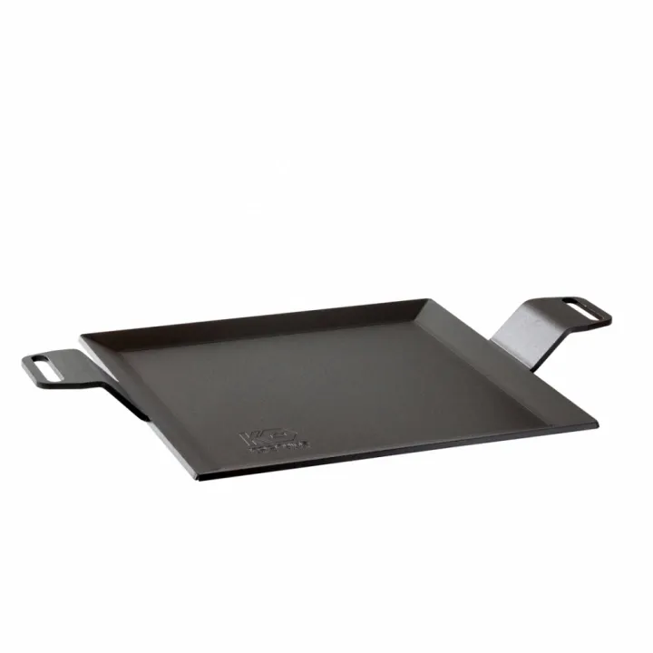 Stekbord kolstål, 40x27 cm, stekyta 22x22 cm