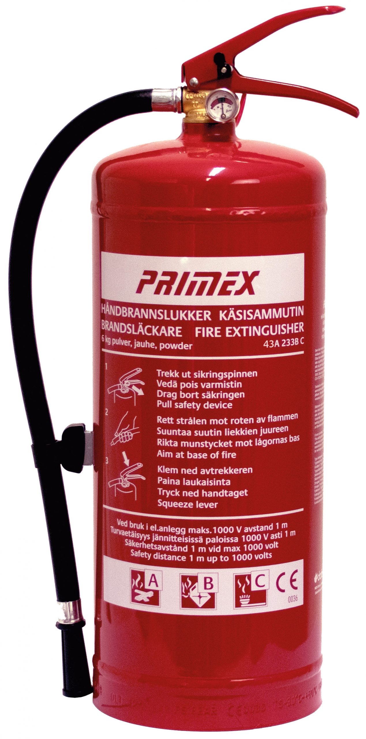 Brandsläckare Pulver 6kg