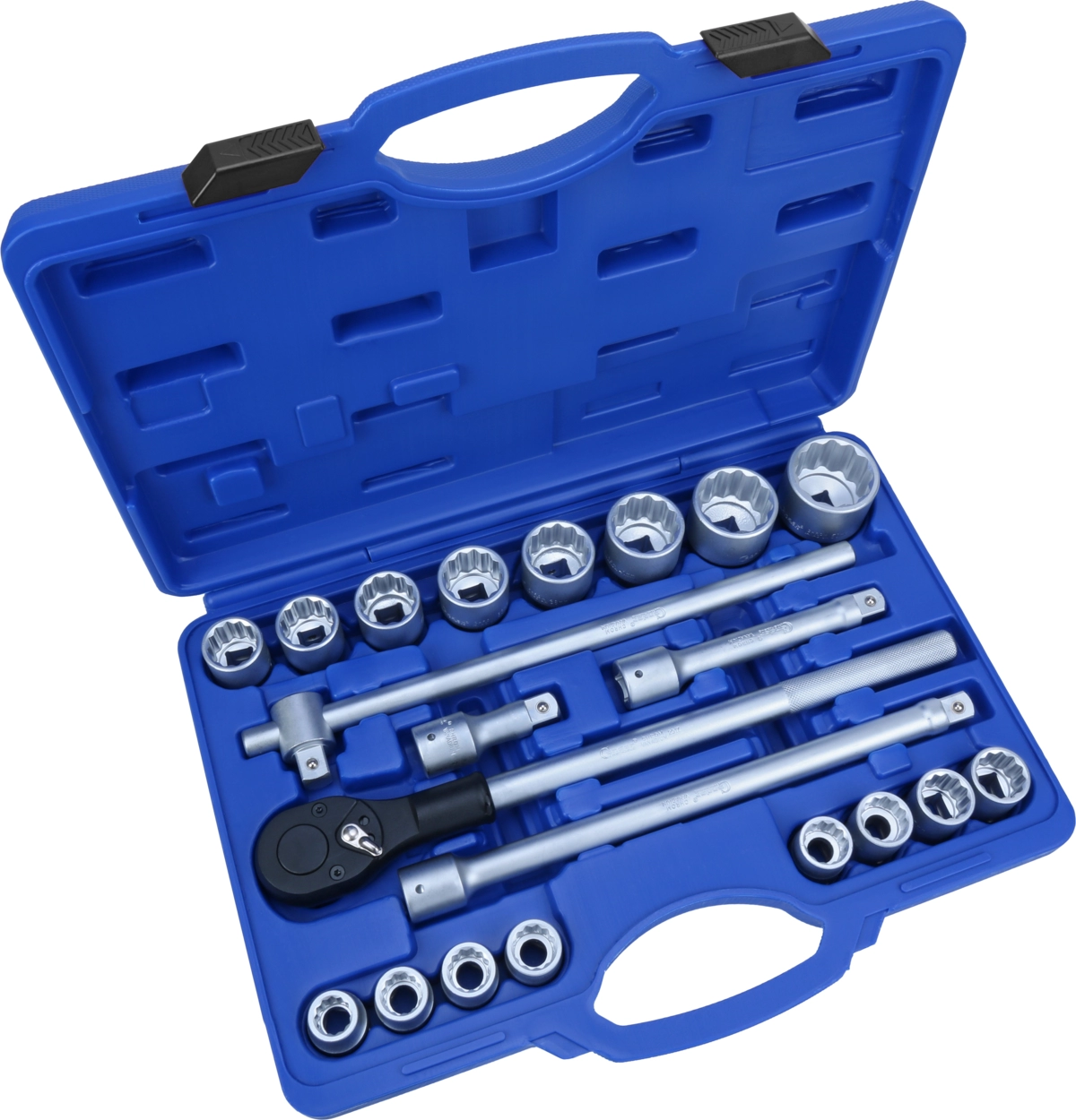 Hylsa Set, 21 delar., 3/4", 12-kant 19-50 mm