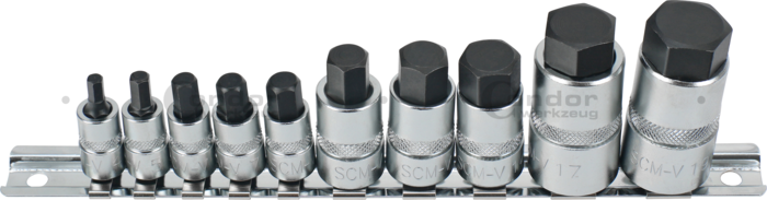 Stubby Hylsbit Set, 10 delar., Insex 4-19 mm
