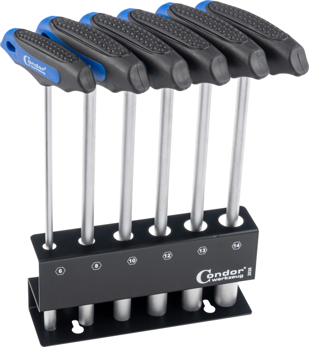 T-handtag Hylsnyckel Set, 6 delar., 230 mm, 6-kant 6-14 mm