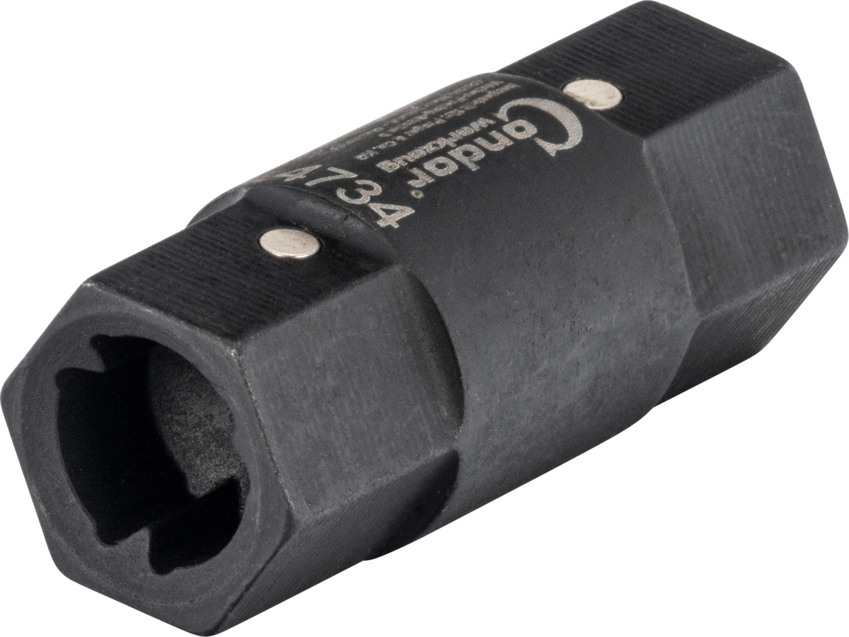 Special 2-i-1 slangklämmehylsa, 3-punkts/tri-point