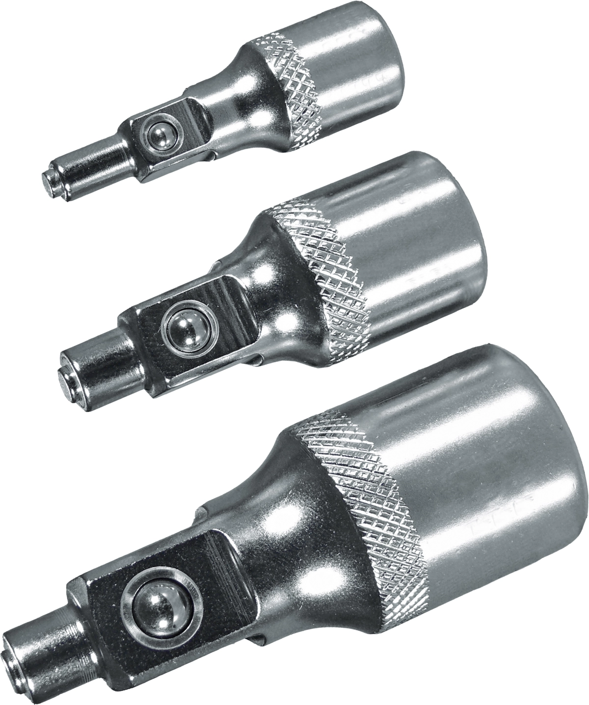 Magnetisk Adapter Set, 3 delar., 1/4+3/8+1/2"