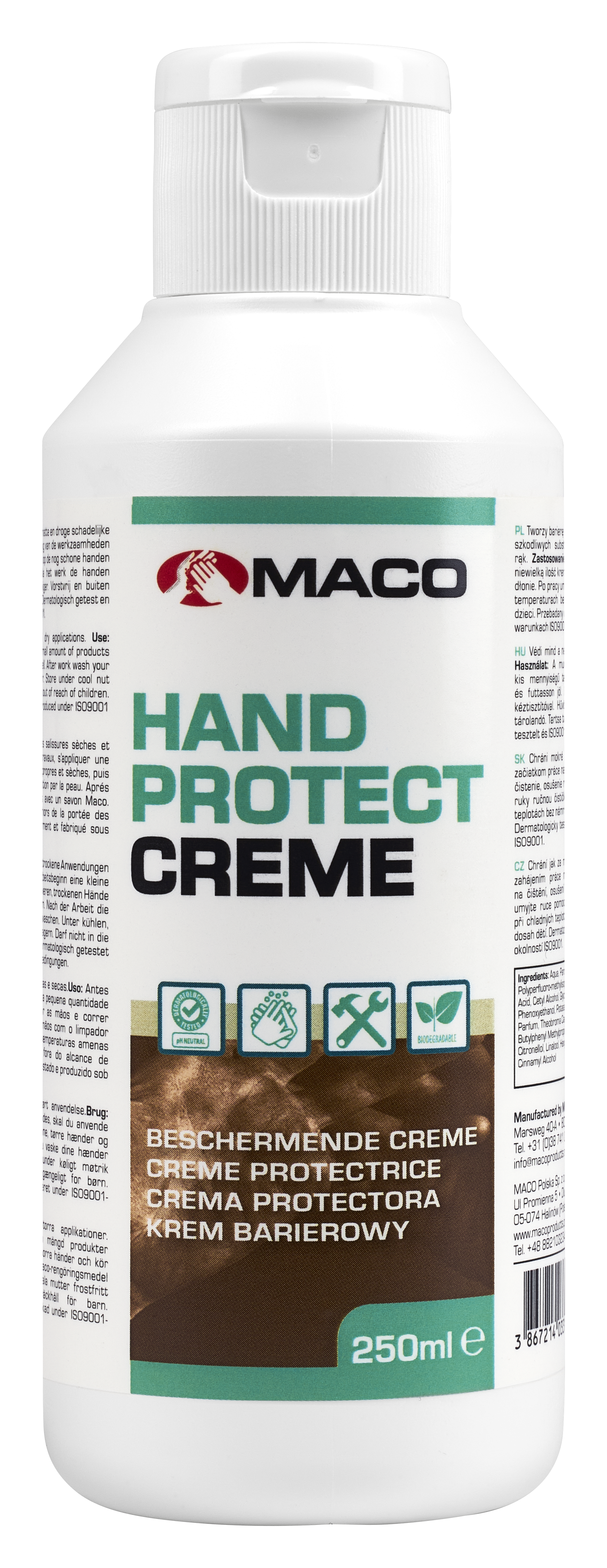 Maco HandskyddskrÀm (flytande Handske) 250ml