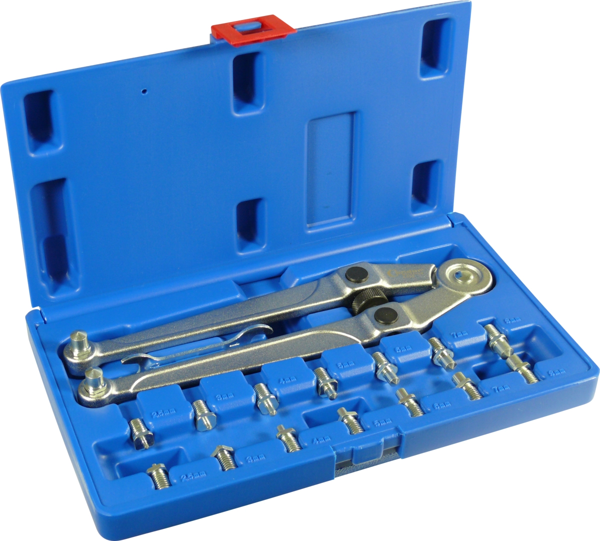 Haknyckel Set, 17 delar., 8 stift par 2.5-9 mm