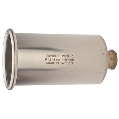 Sievert Pro 88 Kraftbrännare, Rostfritt Stål, Ø 60 Mm, 5300 G/h 2 Bar, 8250 G/h 4 Bar