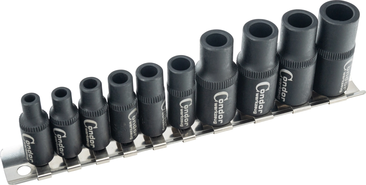 Gängtappshållare Set, 8 del., 1/4+3/8"